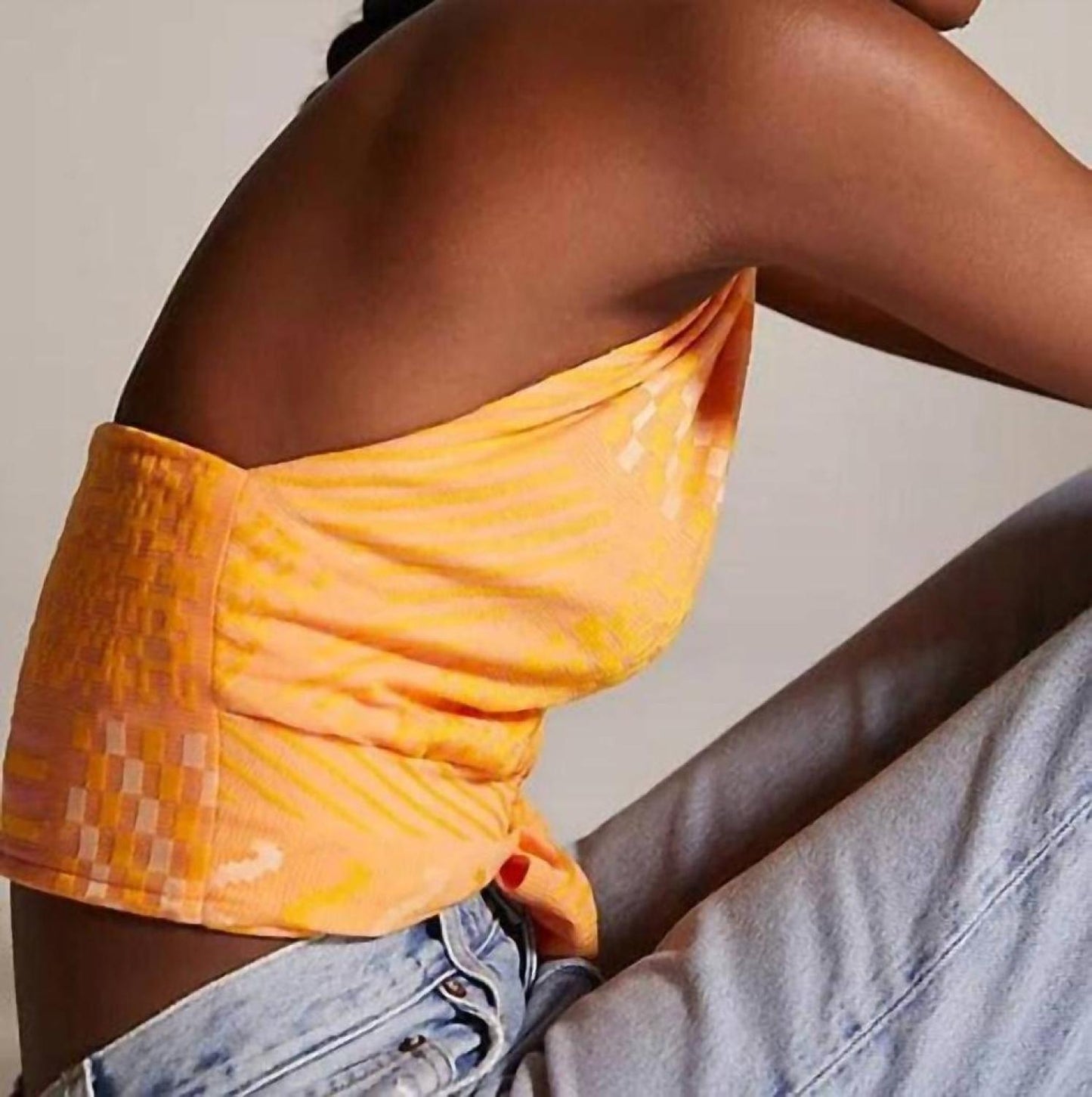 Halter Wrap Top In Citrus