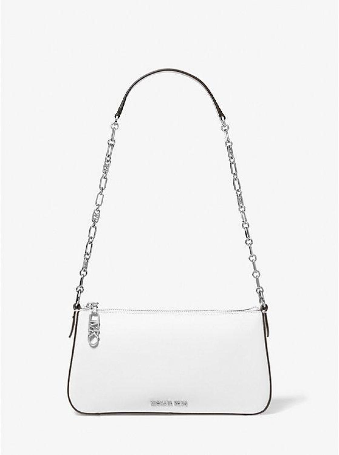 Empire Medium Leather Chain-Link Pochette