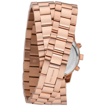 Women's Runway Chronograph Rose Gold-Tone Stainless Steel Double Wrap Bracelet Watch 34mm