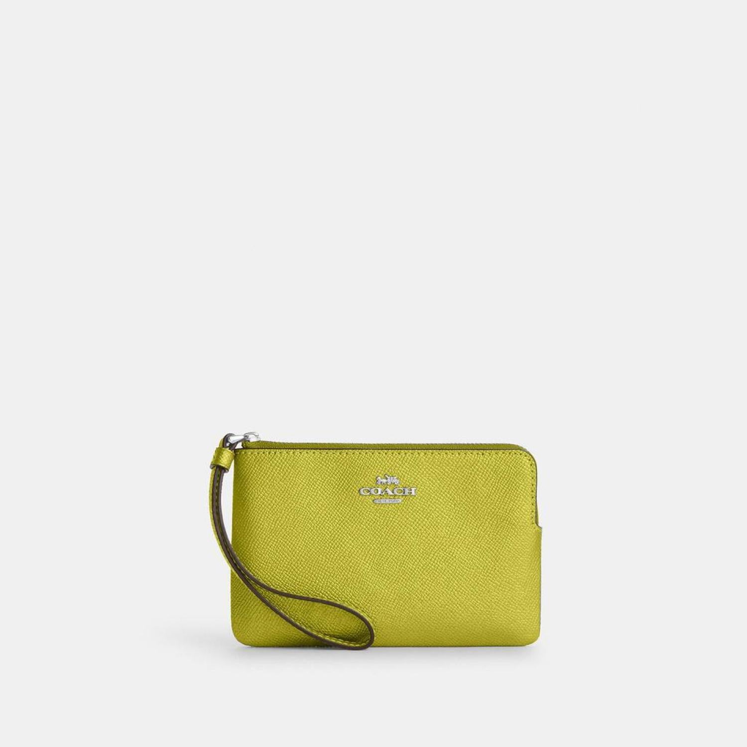 Corner zip coach online wristlet