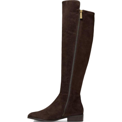 Bromley Womens Faux Suede Pull-On Over-The-Knee Boots