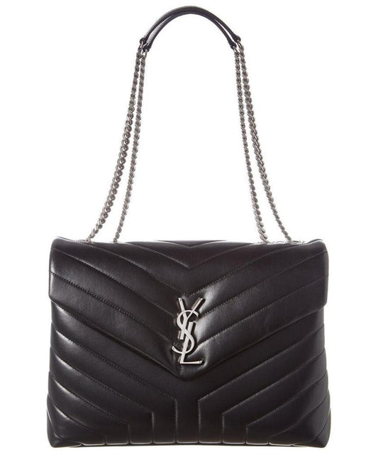 Saint Laurent LouLou Medium Matelasse Y Leather Chain Satchel