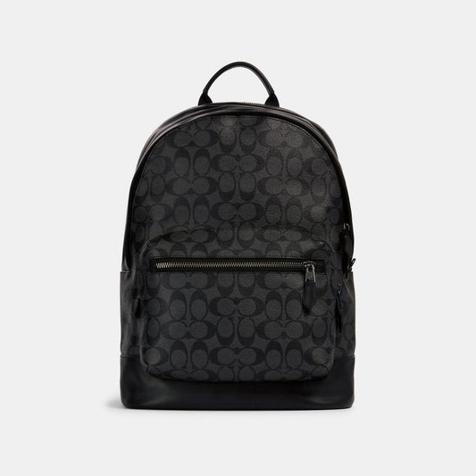 Coach Outlet West Backpack In Signature Canvas