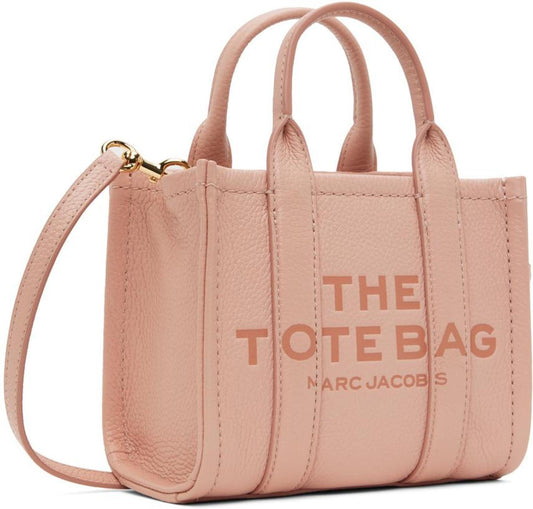 Pink 'The Leather Mini Tote Bag' Tote