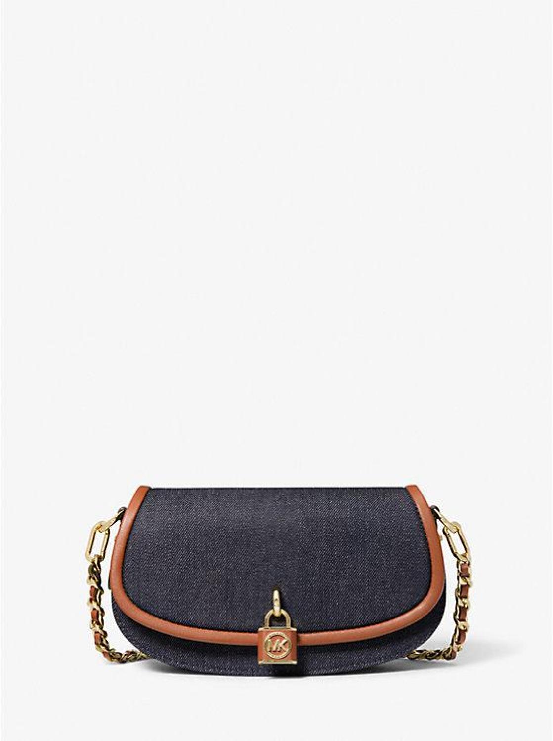 Mila Small Denim Shoulder Bag