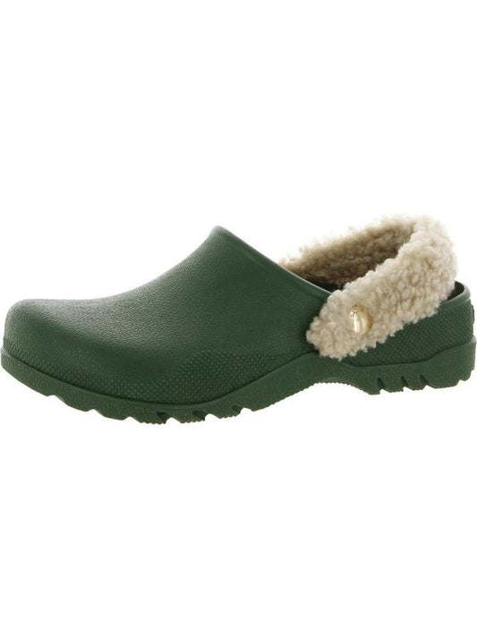 Lola Womens Shearling Slip On Clogs