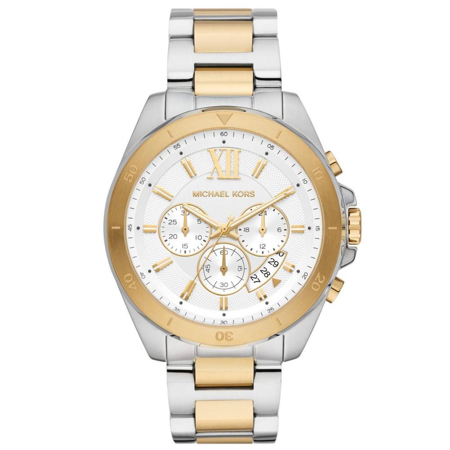 Men's Brecken Chronograph Two-Tone Stainless Steel Bracelet Watch 45mm