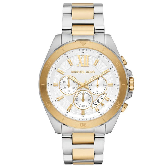 Men's Brecken Chronograph Two-Tone Stainless Steel Bracelet Watch 45mm