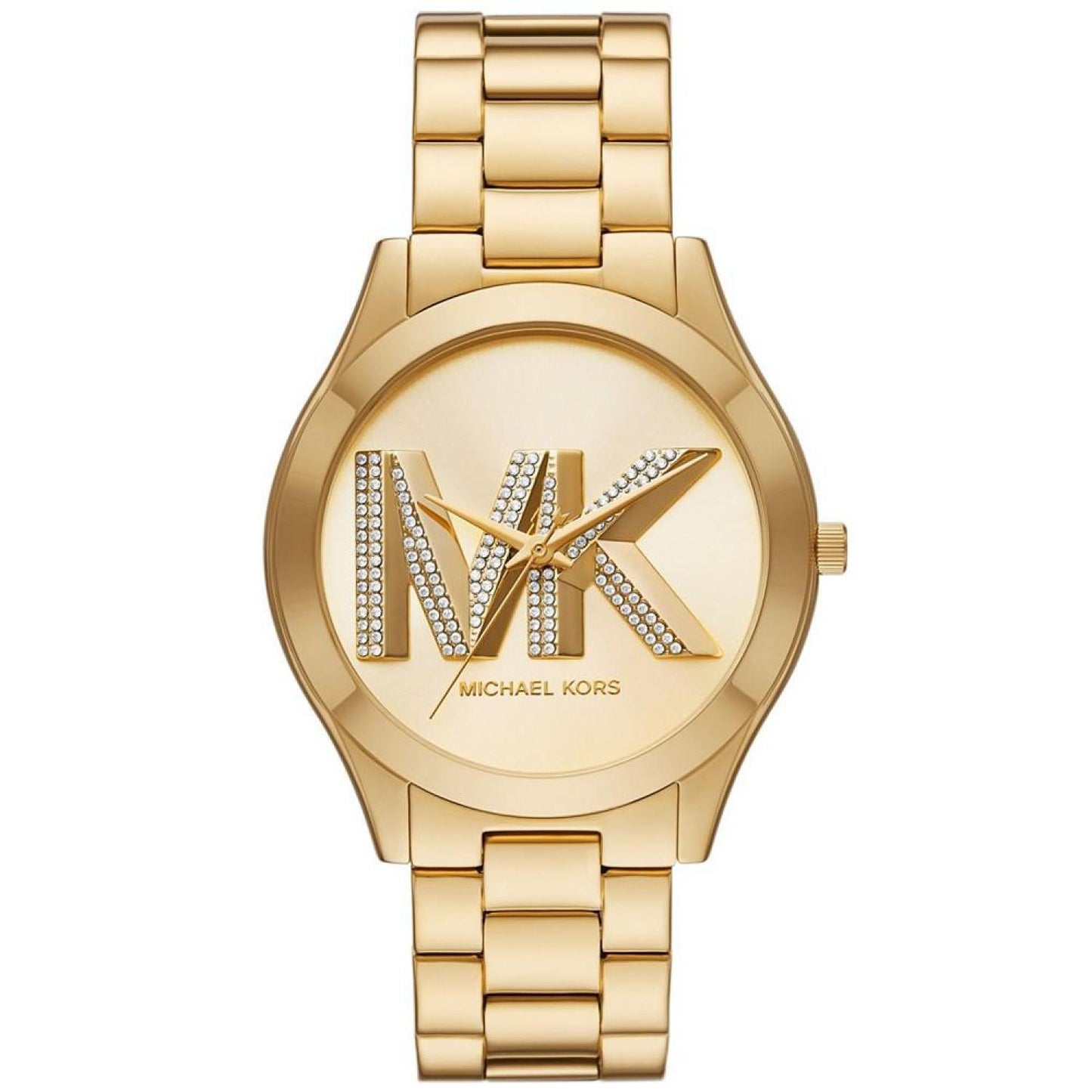 Women's Slim Runway Three-Hand Gold-Tone Stainless Steel Watch 42mm