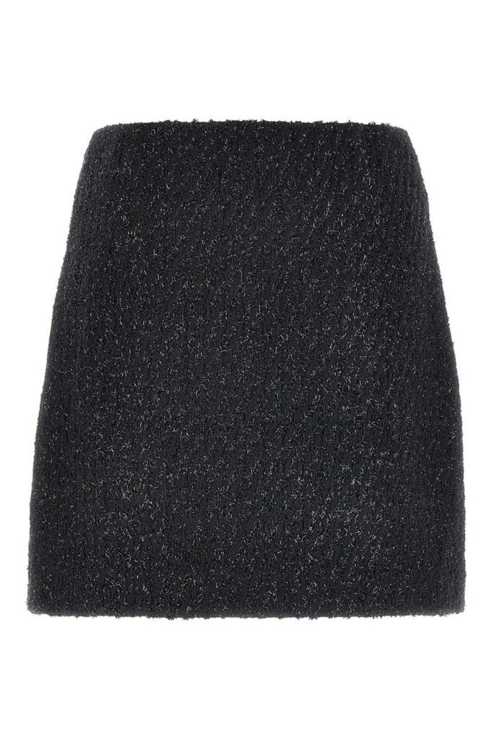 Michael Michael Kors Button Detailed Tweed Mini Skirt