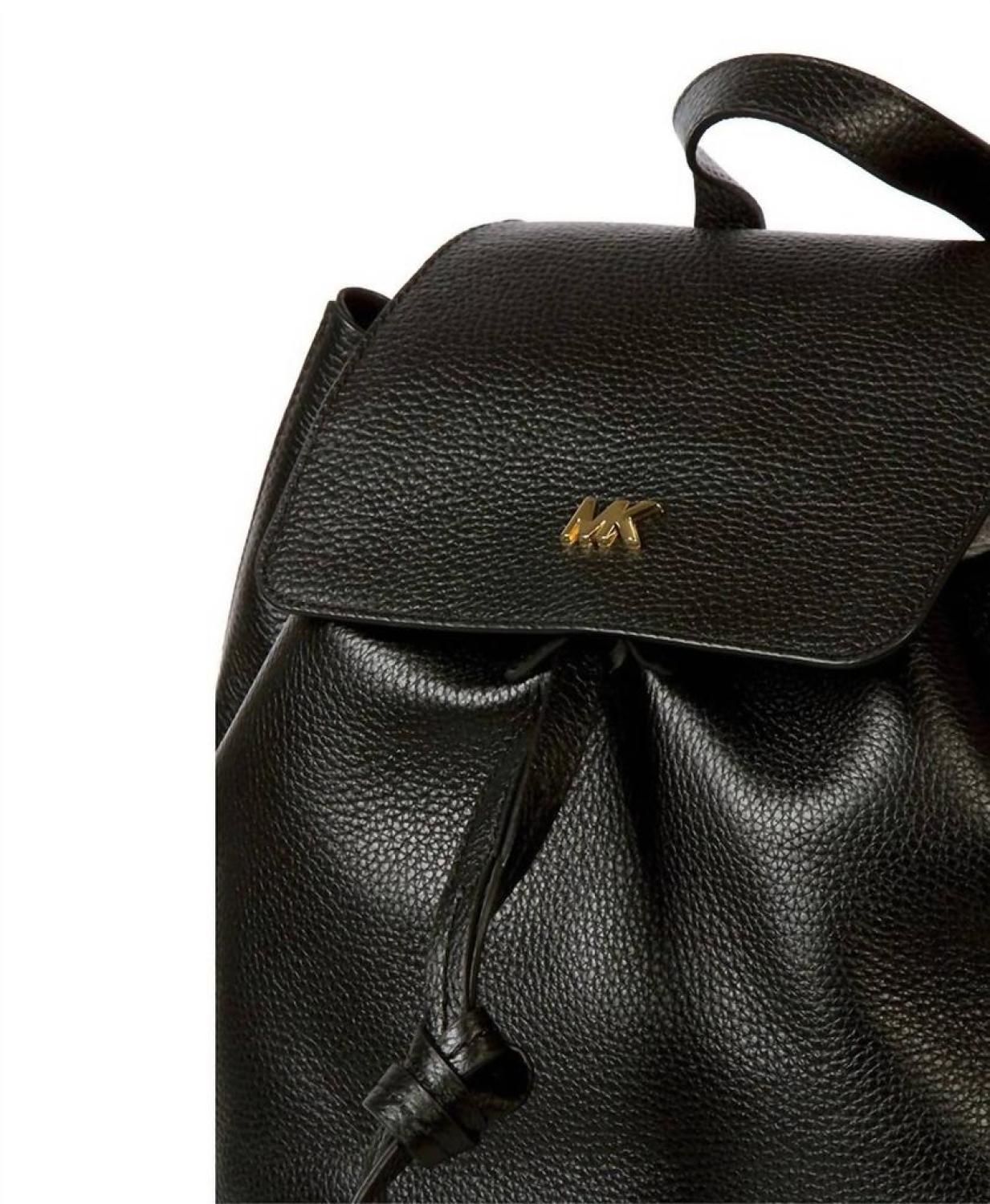 Junie Leather Backpack In Black