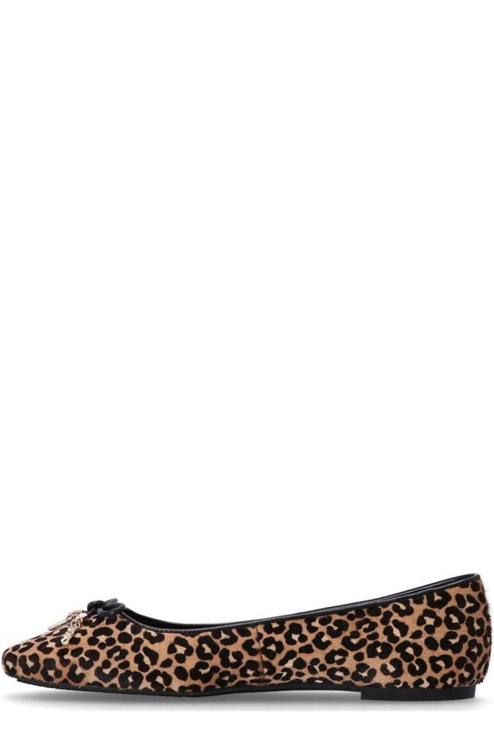 Michael Michael Kors Nori Leopard Printed Ballet Flat Shoes