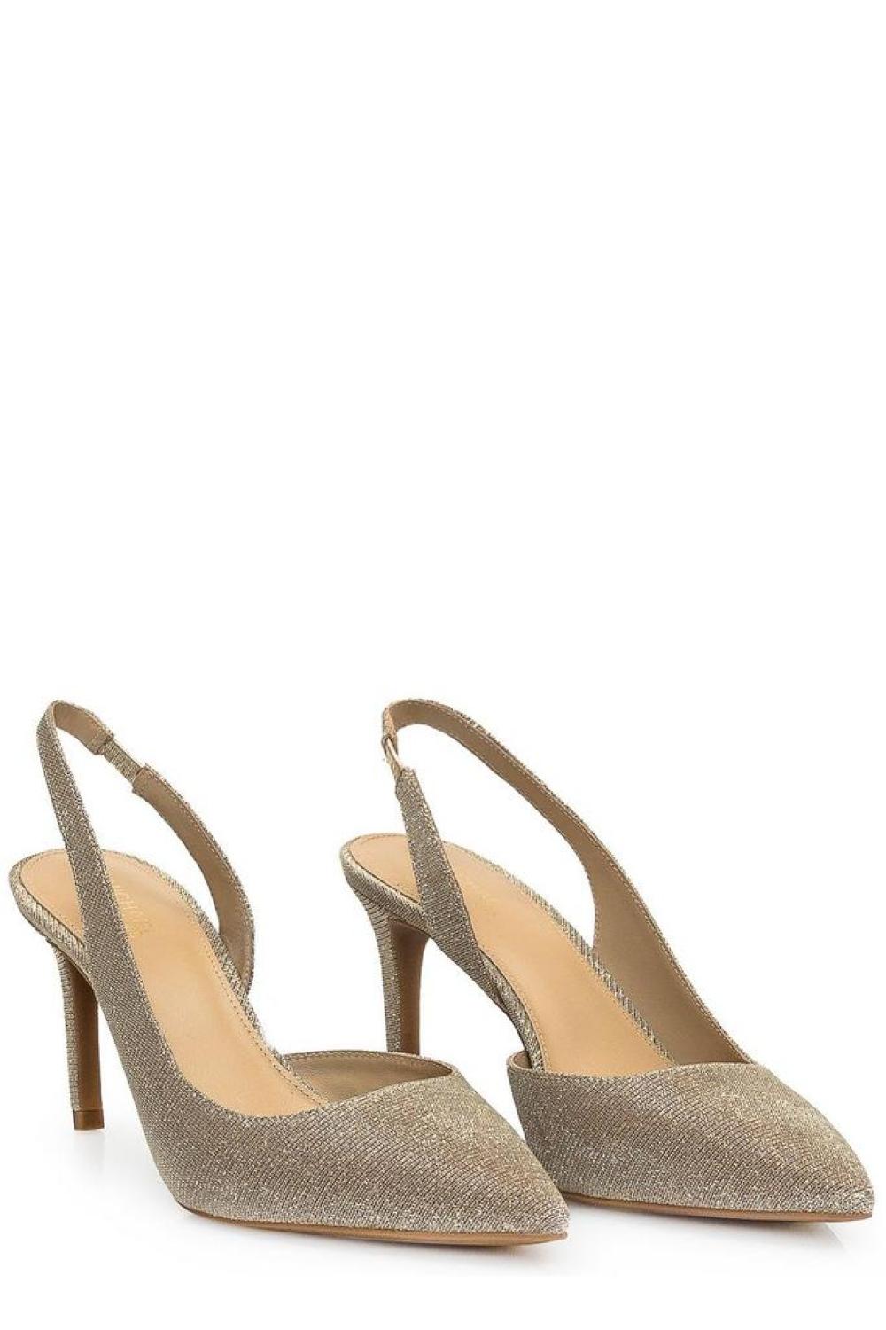 Michael kors clearance metallic pumps