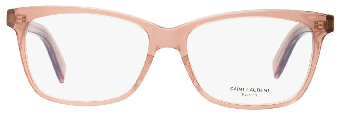 Saint Laurent Unisex Rectangular Eyeglasses SL 170 004 Transparent Nude 54mm