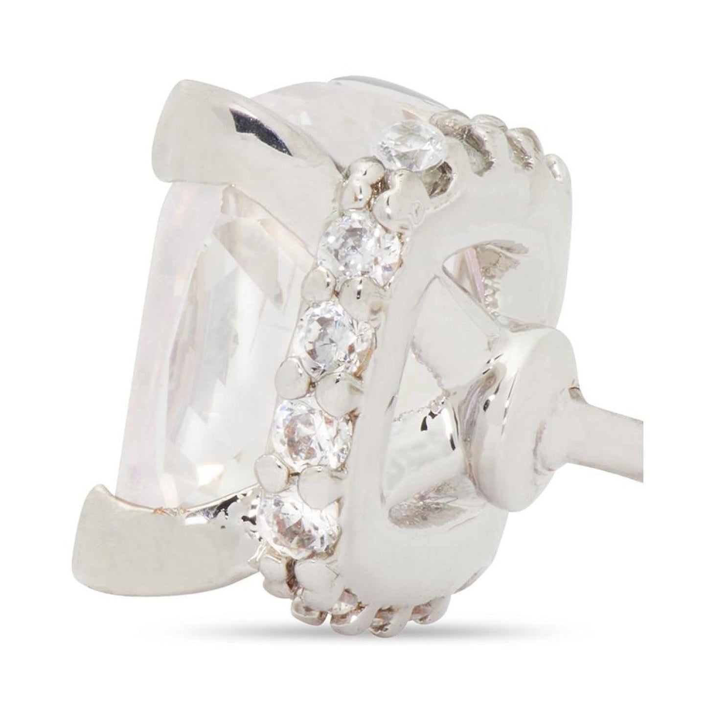 Little Luxuries Pavé & Crystal Square Stud Earrings