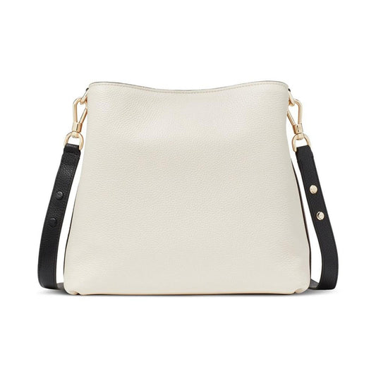 Hudson Colorblocked Pebbled Leather Small Shoulder Bag