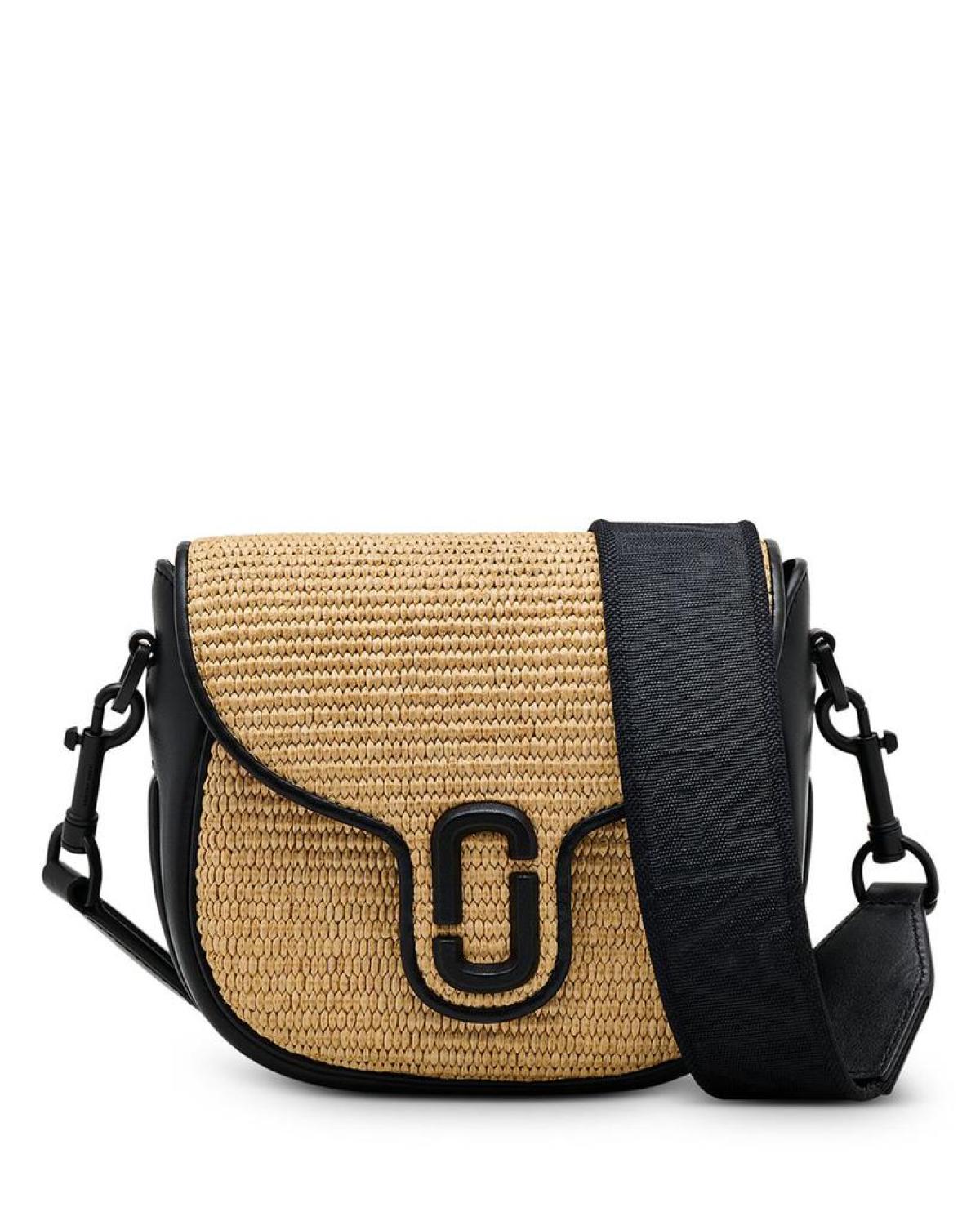 The Woven J Marc Small Saddle Bag