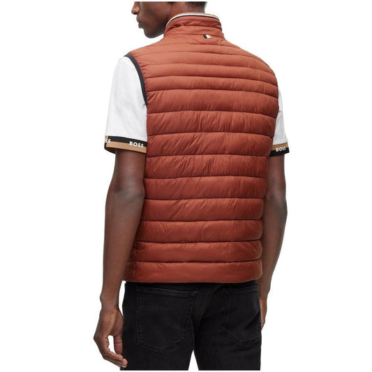 Men's Water-Repellent 3D Logo Tape Padded Gilet