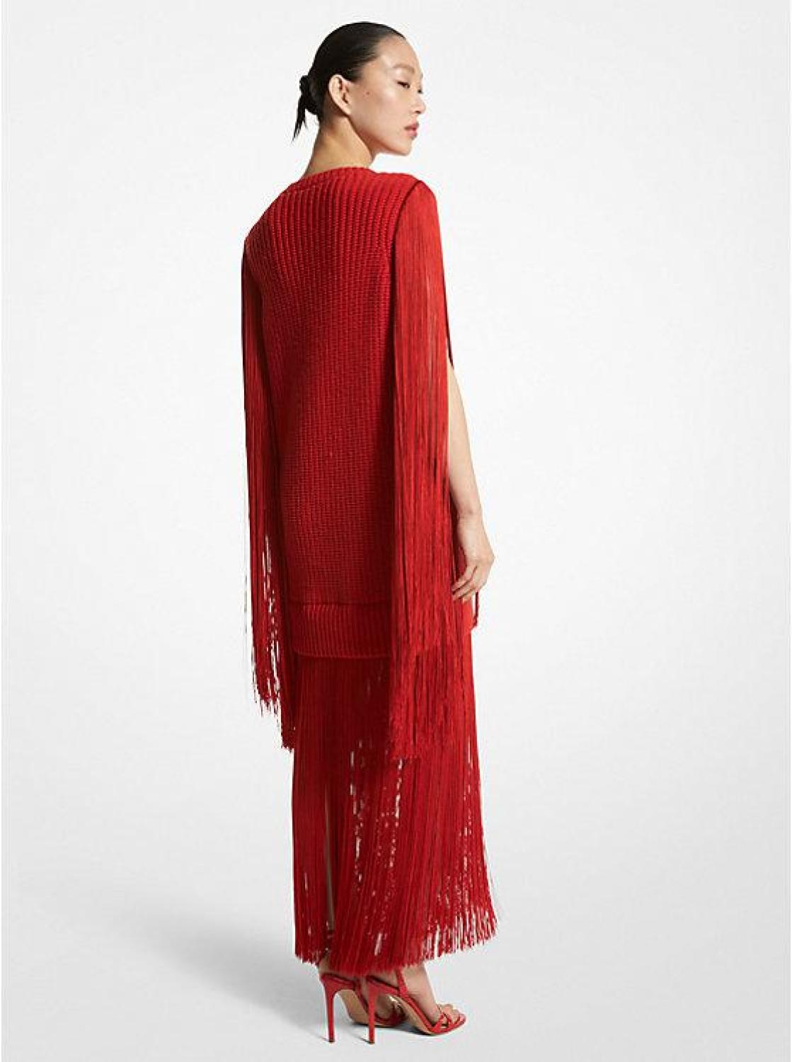 Cashmere Fringed Dress