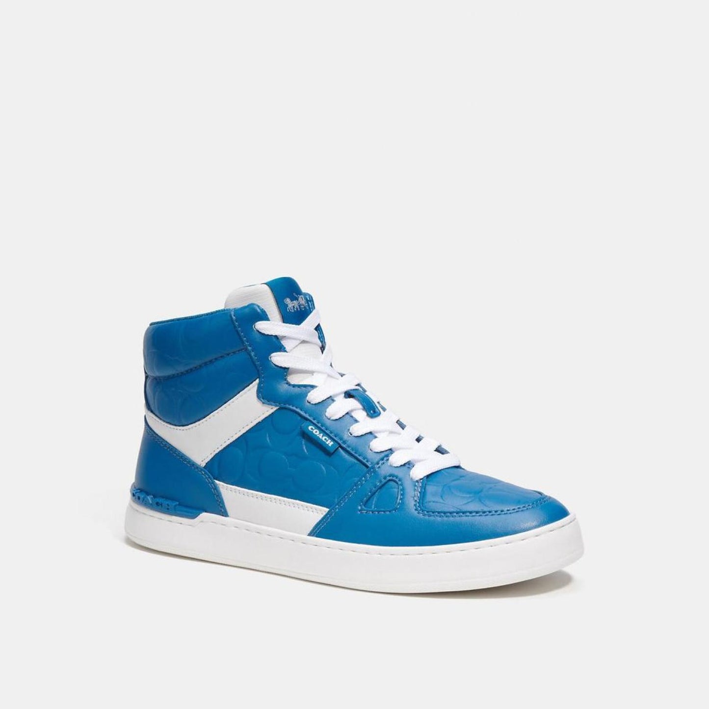 Coach Outlet Clip Court High Top Sneaker In Signature