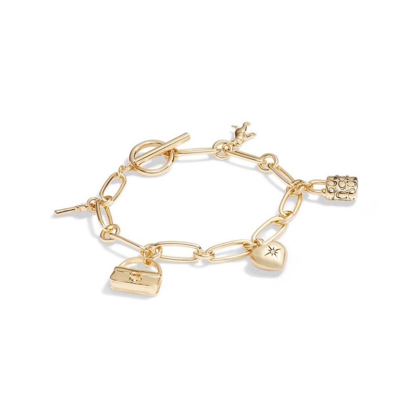 Faux Stone Iconic Charm Bracelet