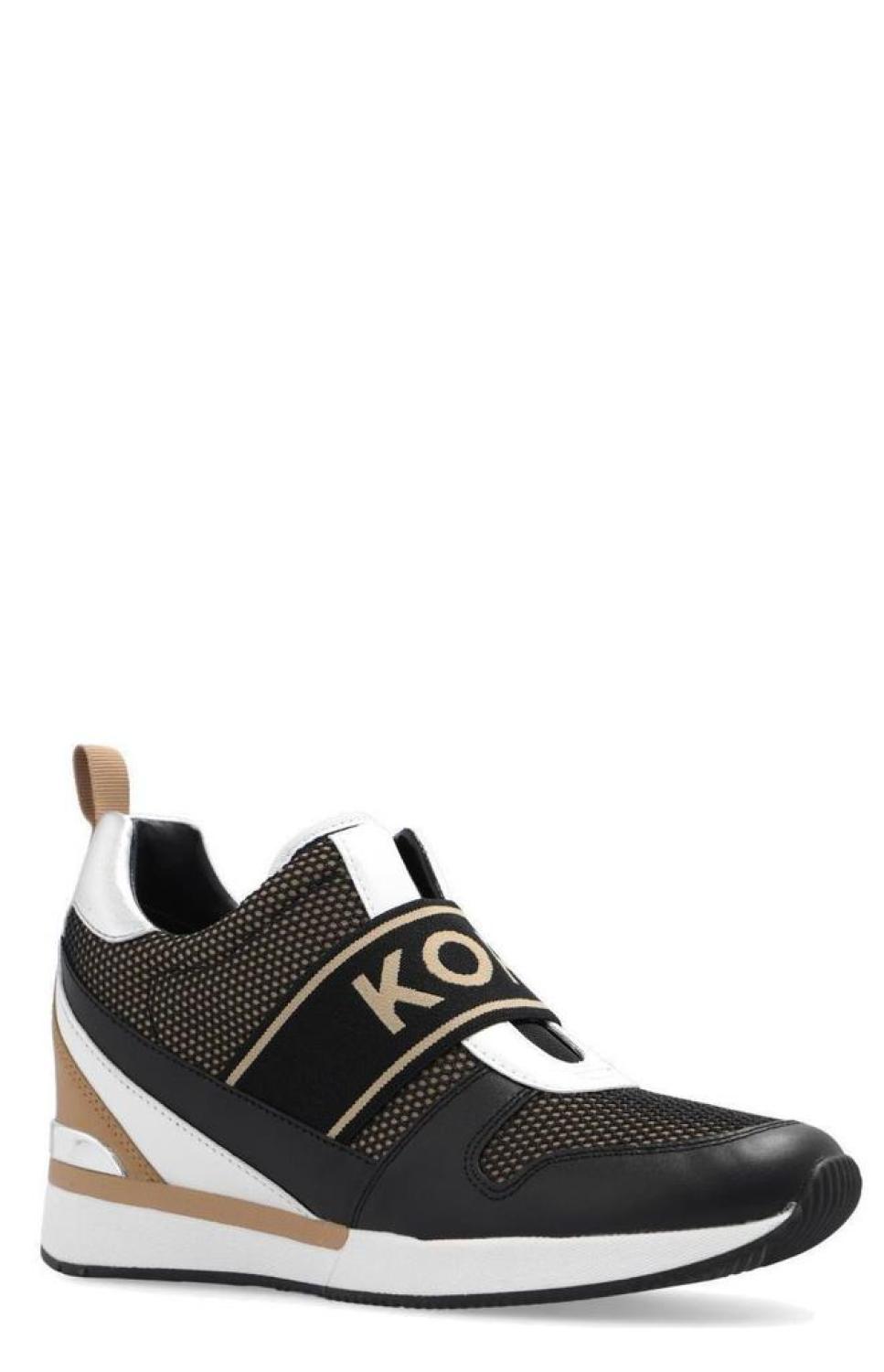 Michael Michael Kors Logo-Strap Slip-On Sneakers