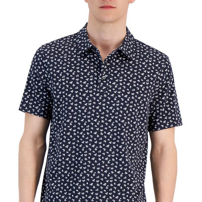 Men's Modern-Fit Field Print Polo Shirt