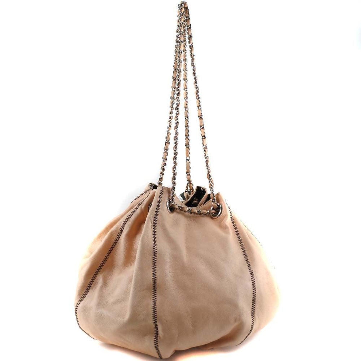 Chanel Drawstring  Leather Shoulder Bag (Pre-Owned)