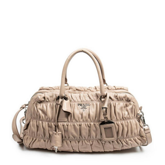 Convertible Horizontal Pleated Tote