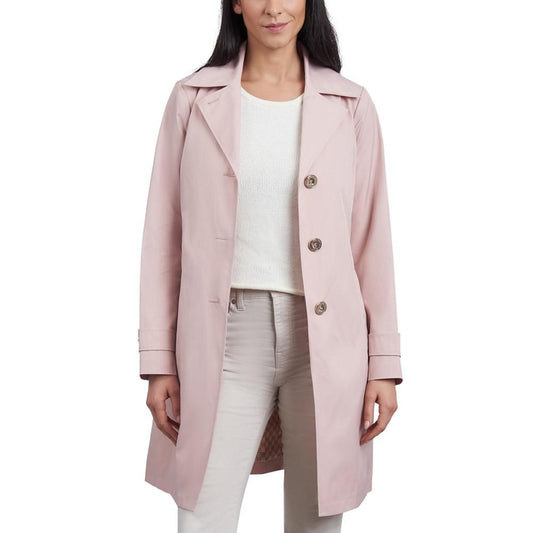 Women's Petite Single-Breasted Reefer Trench Coat, Created for Macy's