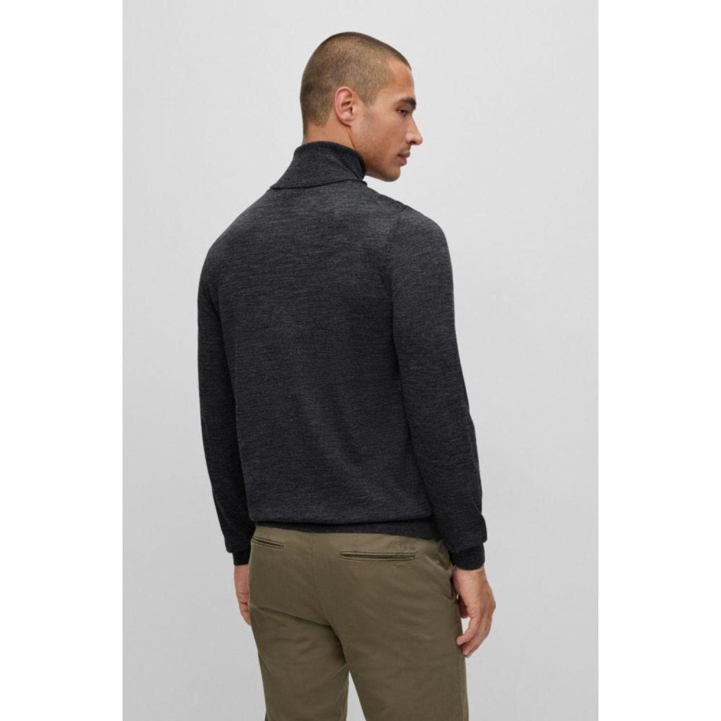 Slim-fit rollneck sweater in wool