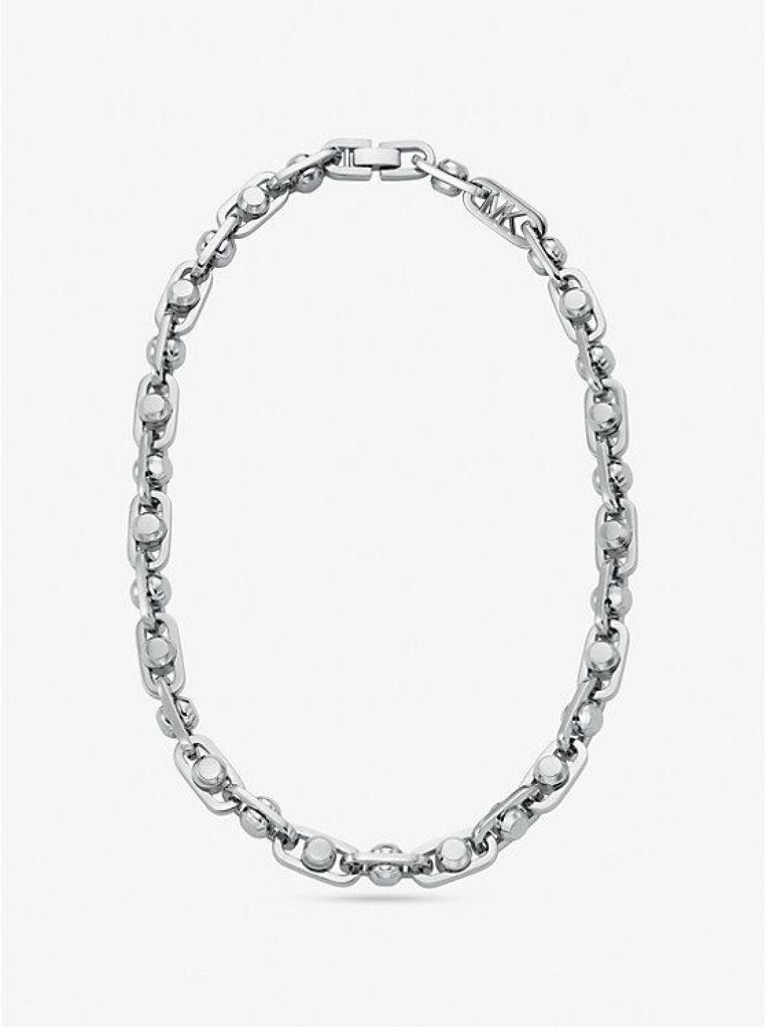 Astor Large Precious Metal-Plated Brass Link Necklace