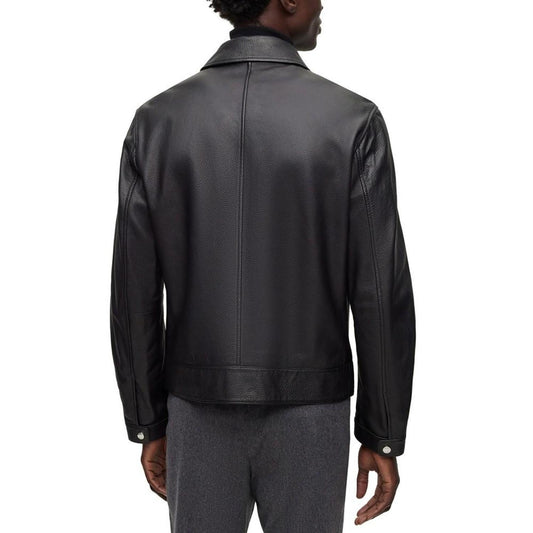 Men's Two-Way Zip Leather Jacket