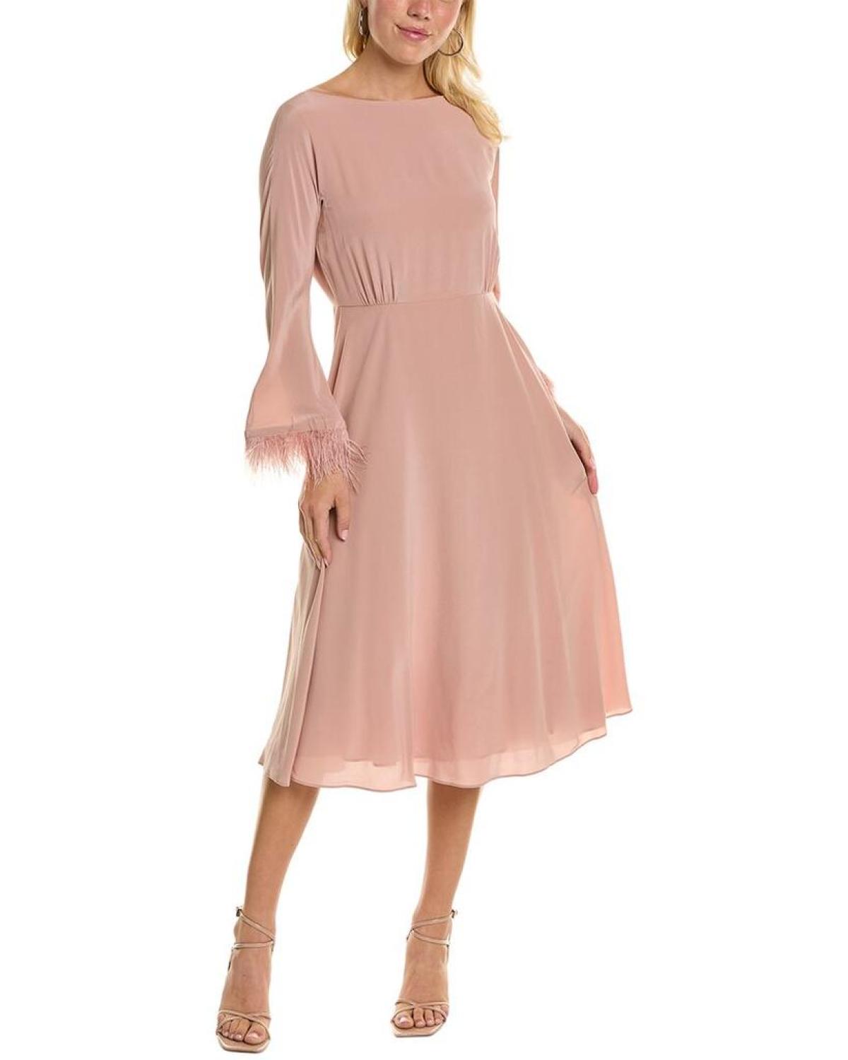 Max Mara Studio Levante Silk Midi Dress