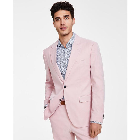 Hugo Boss Men's Modern Fit Pink Suit Jacket