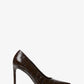 Martine Crocodile Embossed Leather Pump