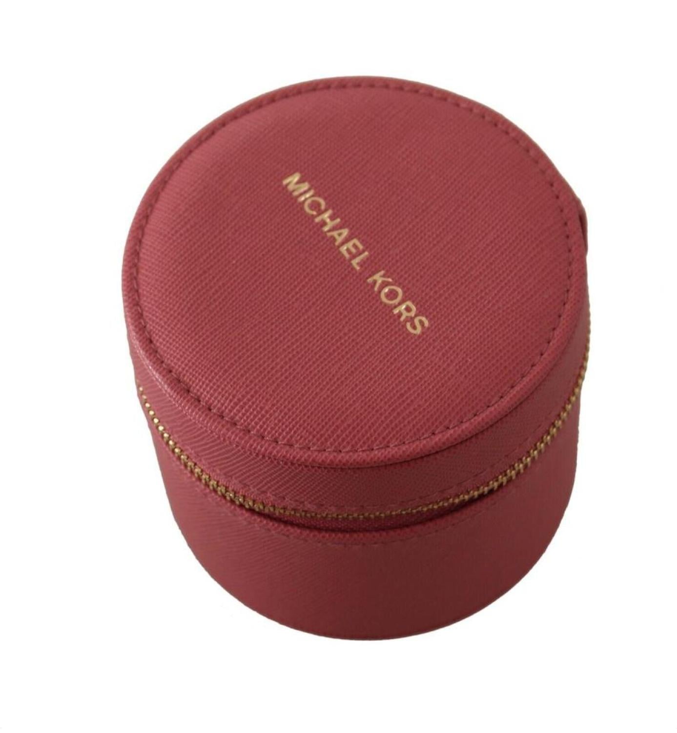 Michael Kors Leather Zip Round Pouch Purse Storage Women's Wallet