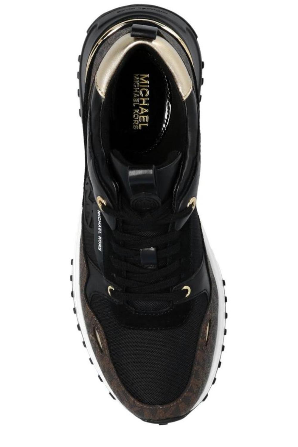 Michael Kors Theo Monogram-Printed Lace-Up Sneakers