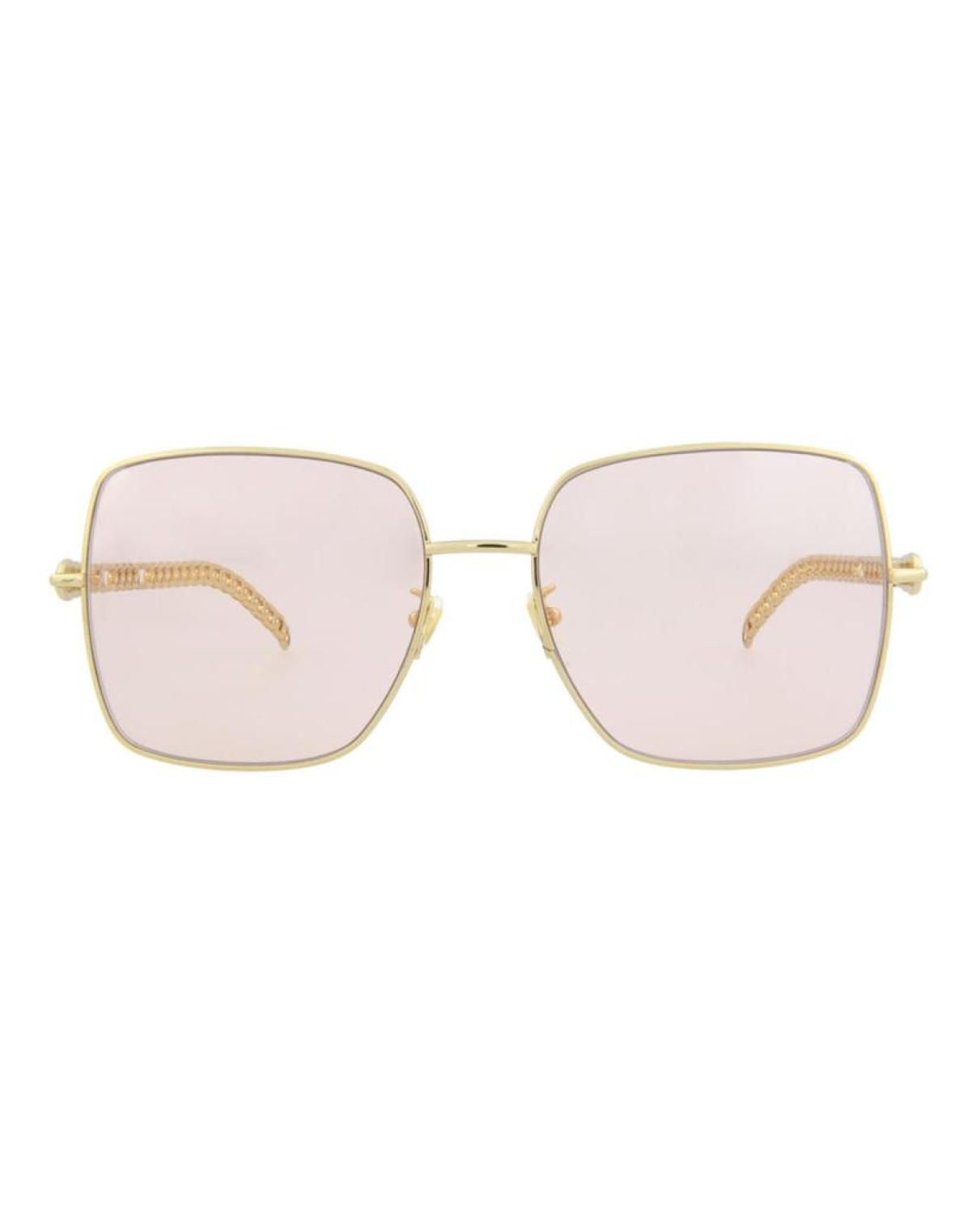 Square-Frame Metal Sunglasses