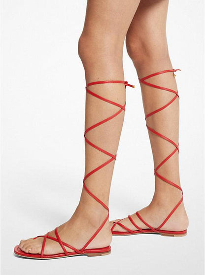 Jade Leather Gladiator Sandal