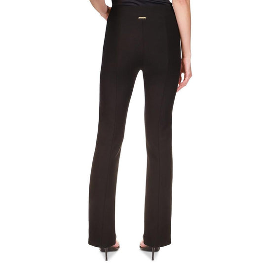 Petite Split-Hem Flared Pull-On Pants