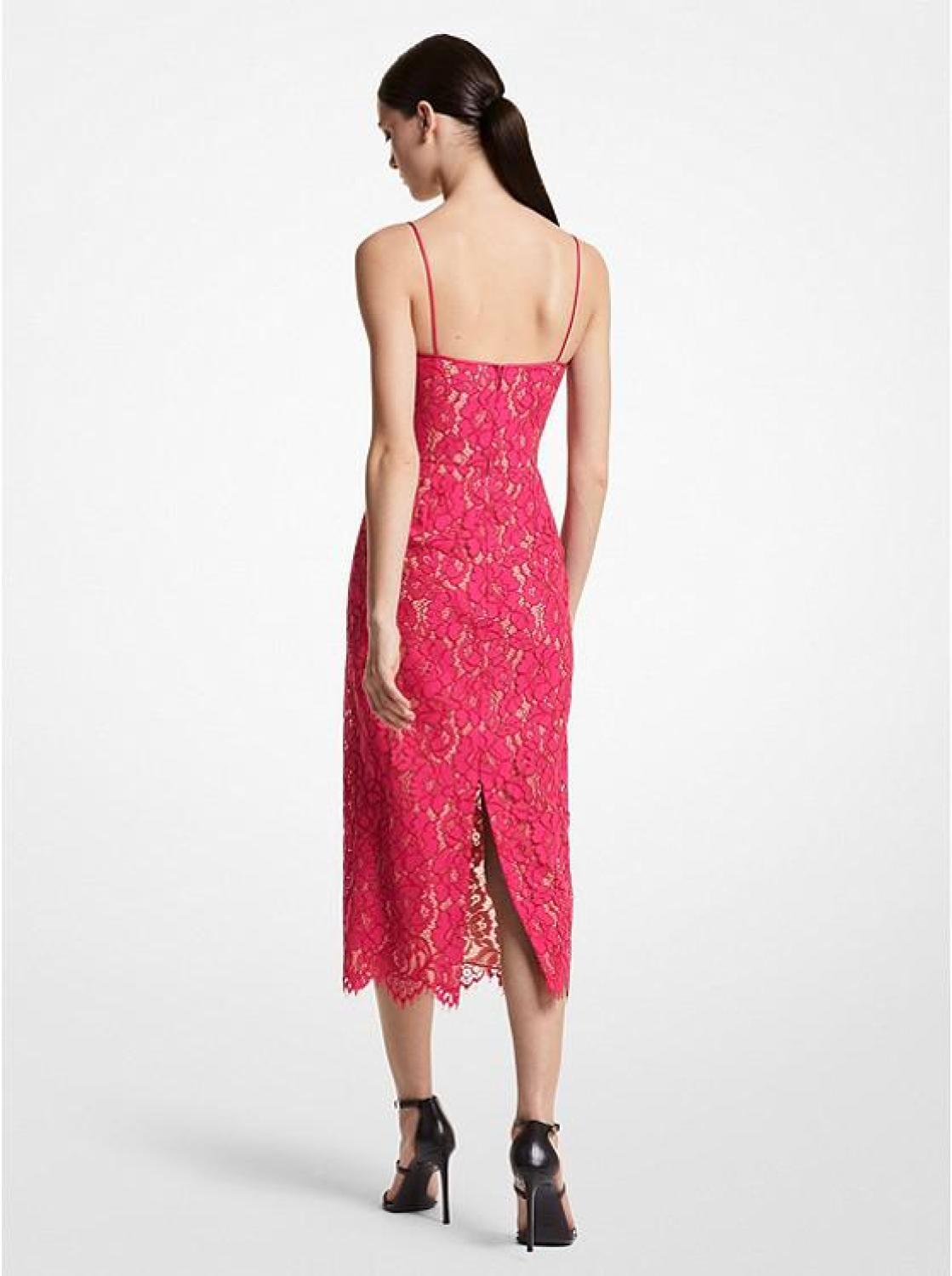 Corded Floral Lace Slip Dress