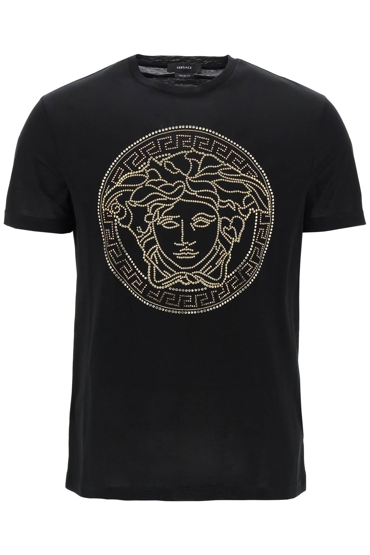 Versace medusa-studded taylor fit t-shirt