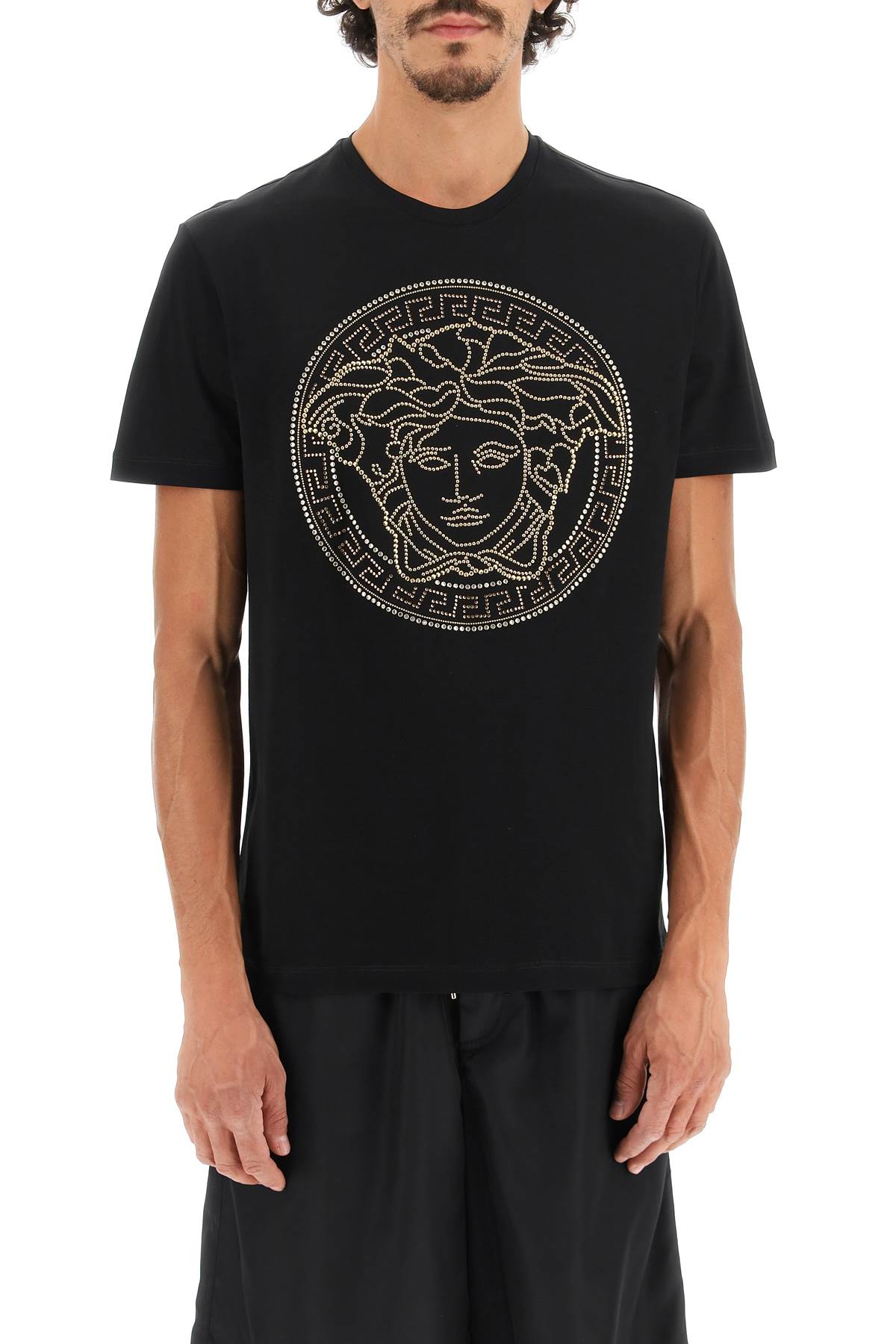 Versace medusa-studded taylor fit t-shirt