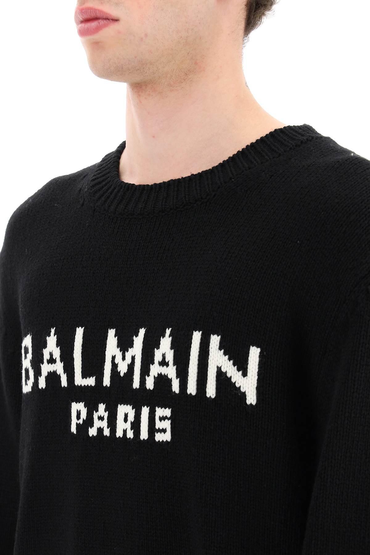 Balmain jacquard logo sweater