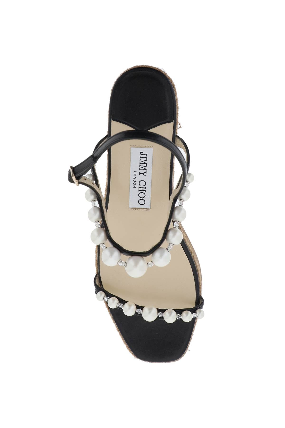 Jimmy choo amatuus 60 wedge and pearl sandals