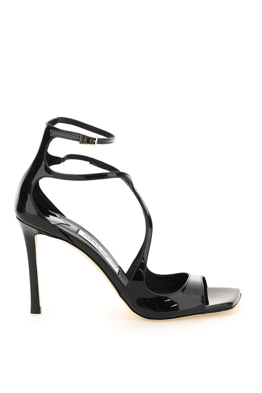 Jimmy choo patent leather azia 95 sandals