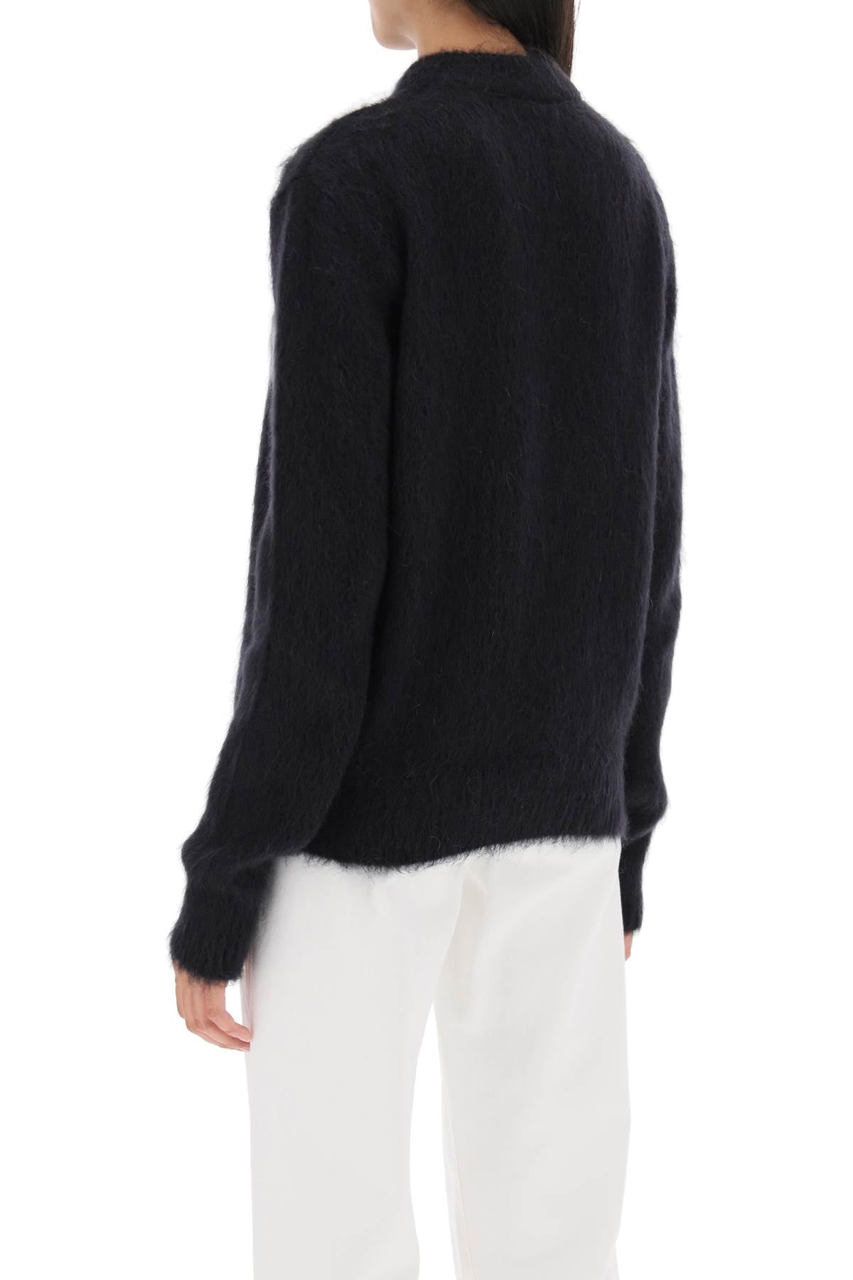 Balmain brushed-yarn sweater with logo