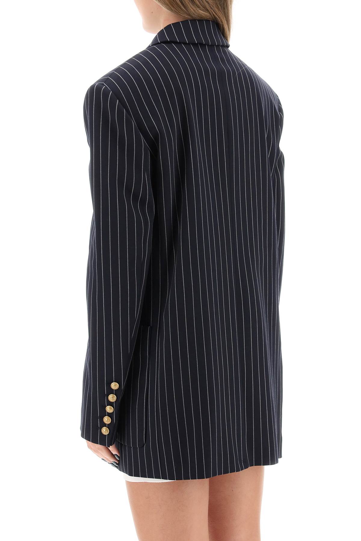 Balmain pinstriped double-breasted blazer