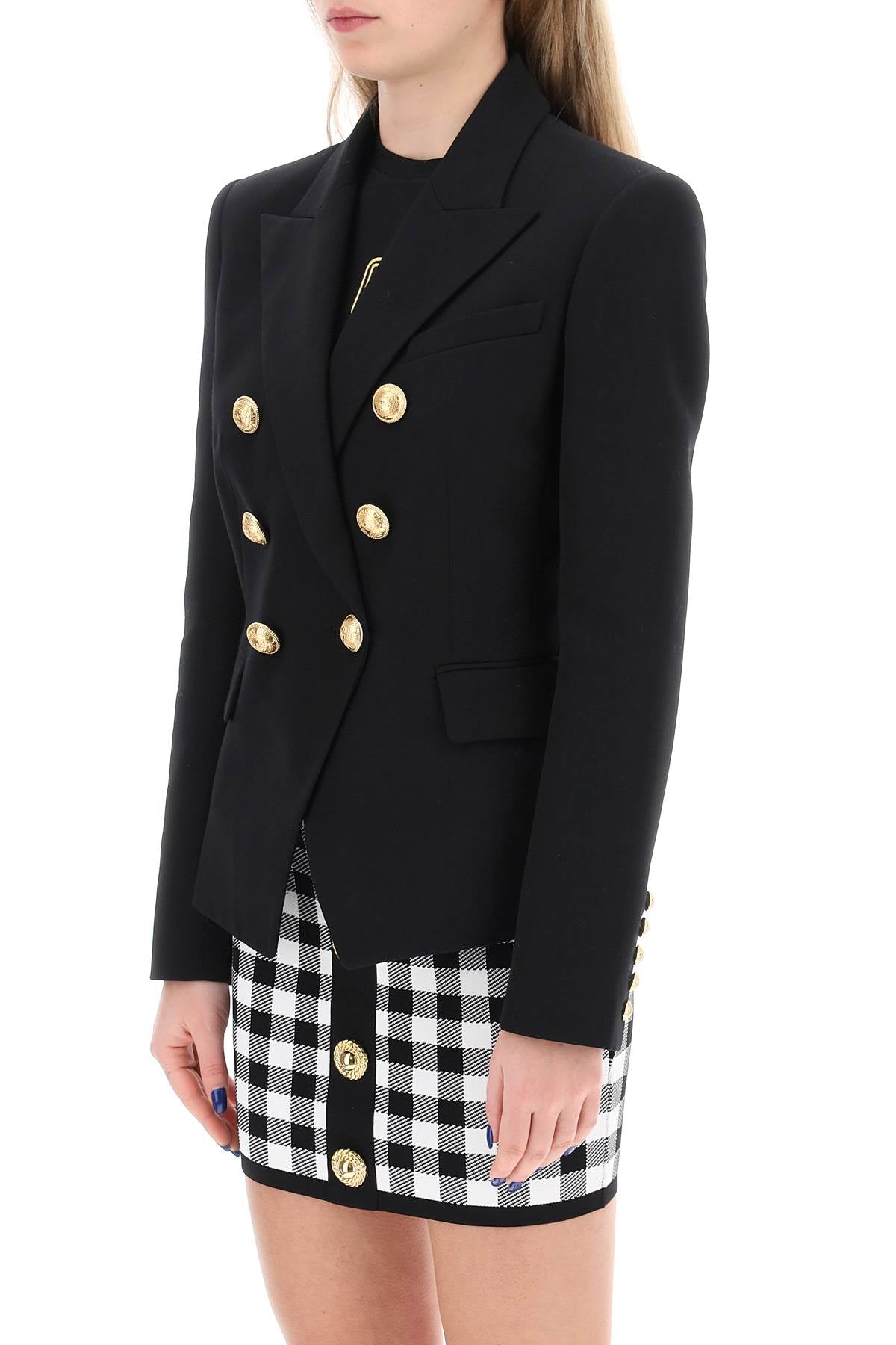 Balmain fitted double-breasted jacket